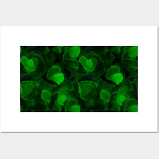 Watercolor Emerald Green Posters and Art